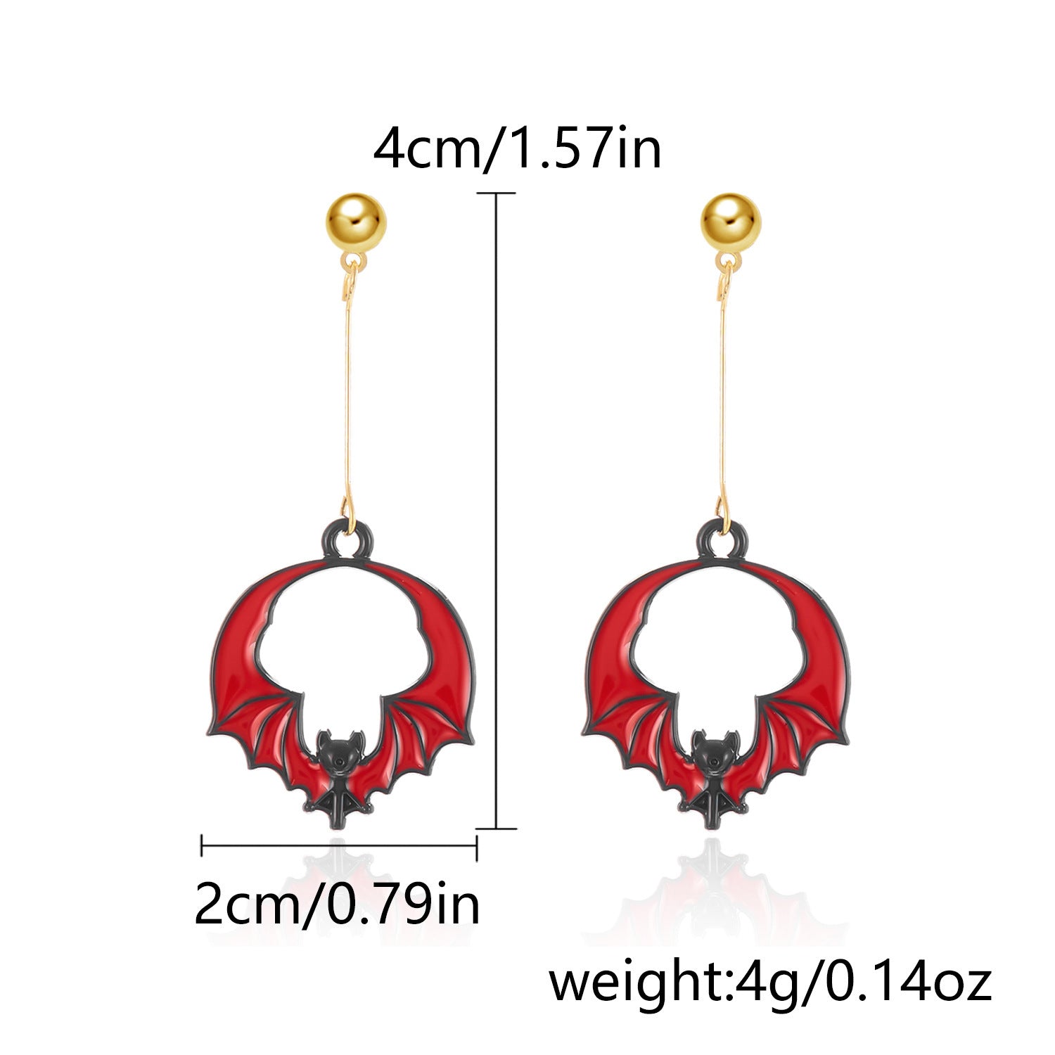 Wholesale  painting oil flowers skull ear hook earrings